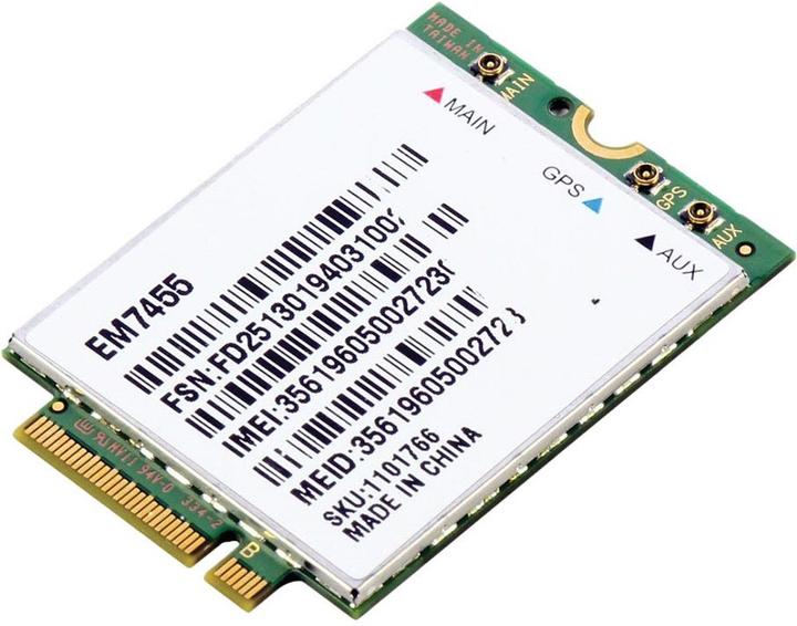 Actual product image Lenovo ThinkPad EM7455 4G LTE Mobile Broadband (PCI)
