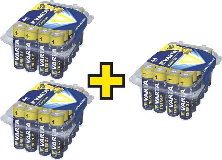 Actual product image Varta Alkaline energy Mignon batteries (AA)