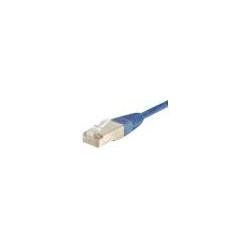 Thumbnail - Exertis Connect Patchkabel F/UTP, CAT.6a, blau, 3.0 m Für 10 Gigabit/s, mit besonders schmalem Knickschutz (F/UTP, CAT6a...