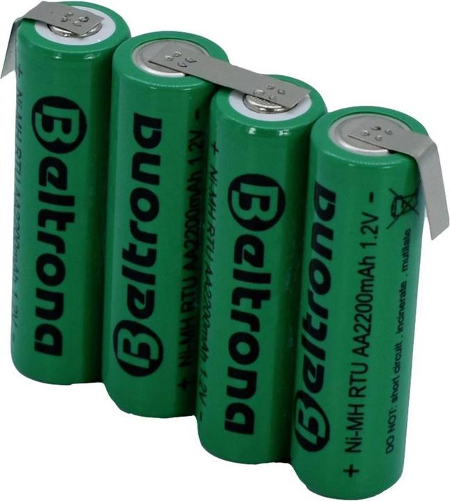 Beltrona RTU4AAZ Battery pack 4x Mignon (AA) Z-solder tag NiMH 4.8 V 2200 mAh (1 pcs., AA, 2200 mAh)