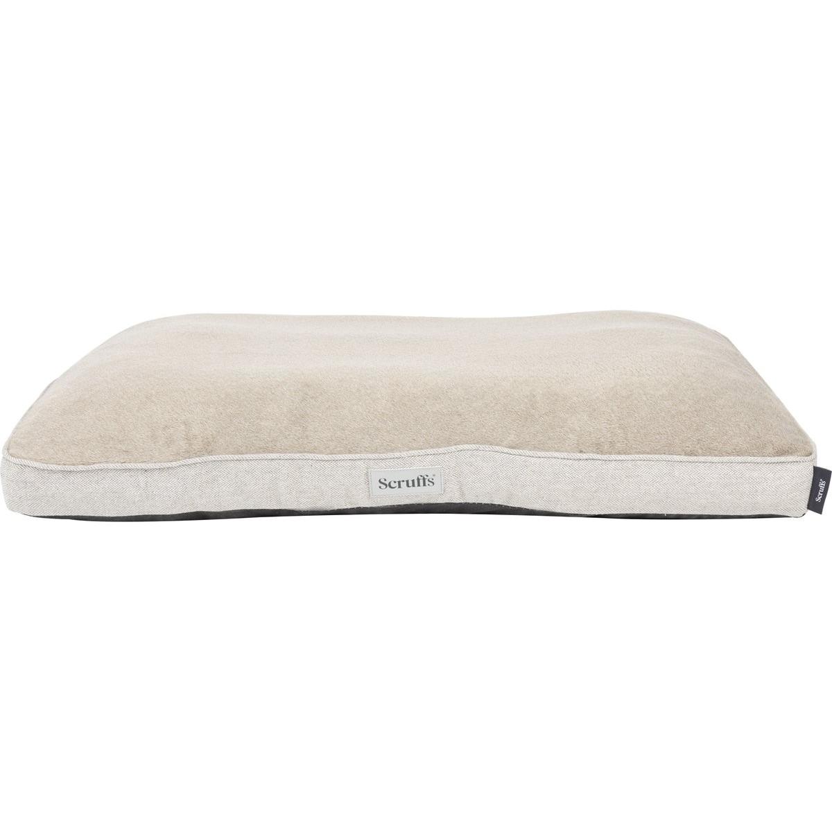 Scruffs Harvard Hondenkussen - Orthopedisch Matras - Memory Foam - Pearl Grey - XL - 120 x 75 cm (Cane), Cuccia per cani + cuccia per gatti