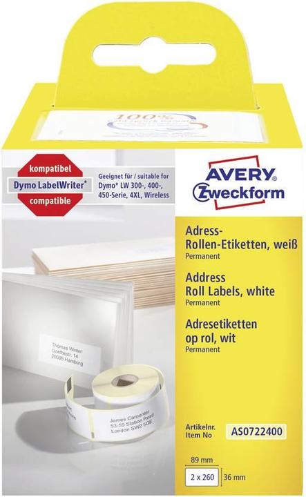 Actual product image Avery Roll labels