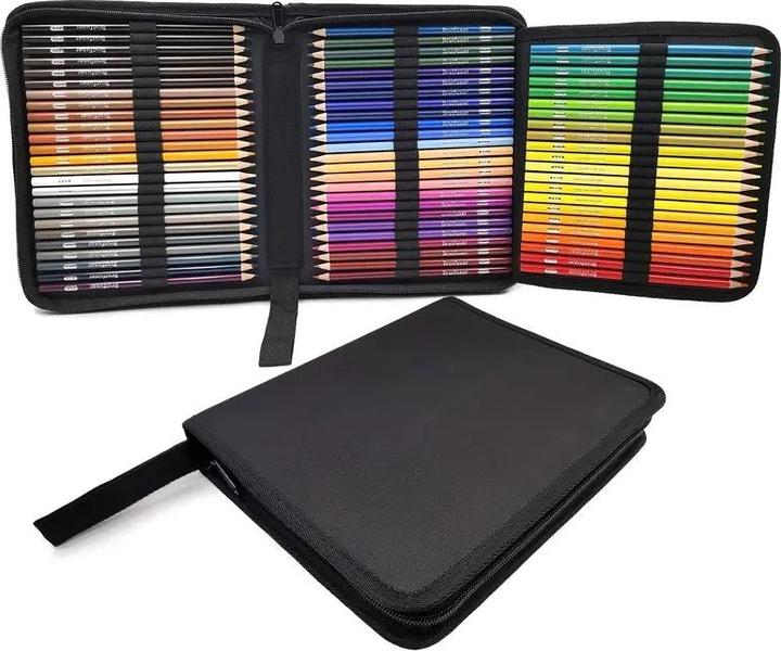 Image du produit The Toy Company 72 Stück 2B Farbstifte, Buntstifte Set mit Aufbewahrungstasche, ideal zum Zeichnen und Kritzeln (72x)