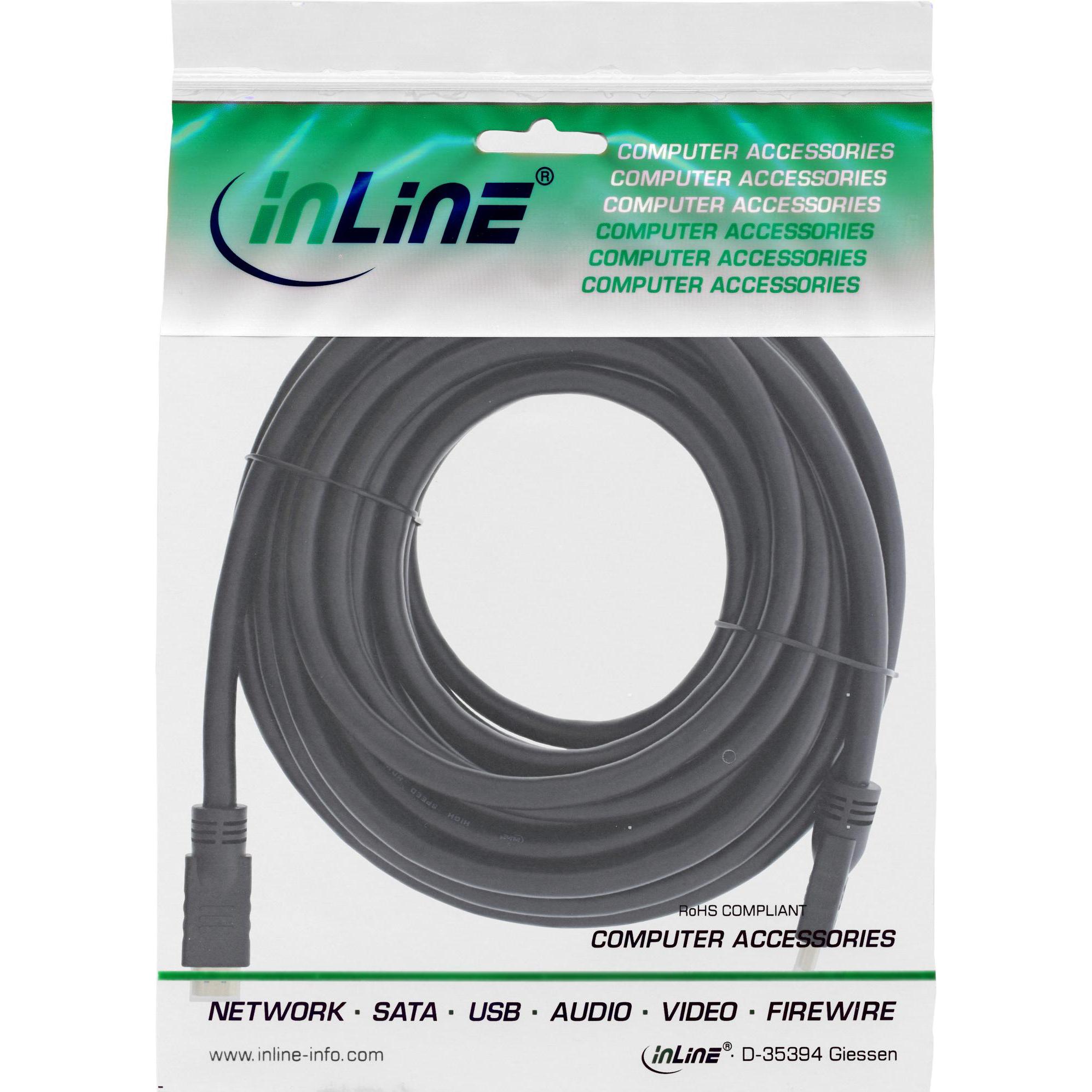 Thumbnail - InLine HDMI (Typ A) — HDMI (Typ A) (2.50 m, HDMI), Video Kabel