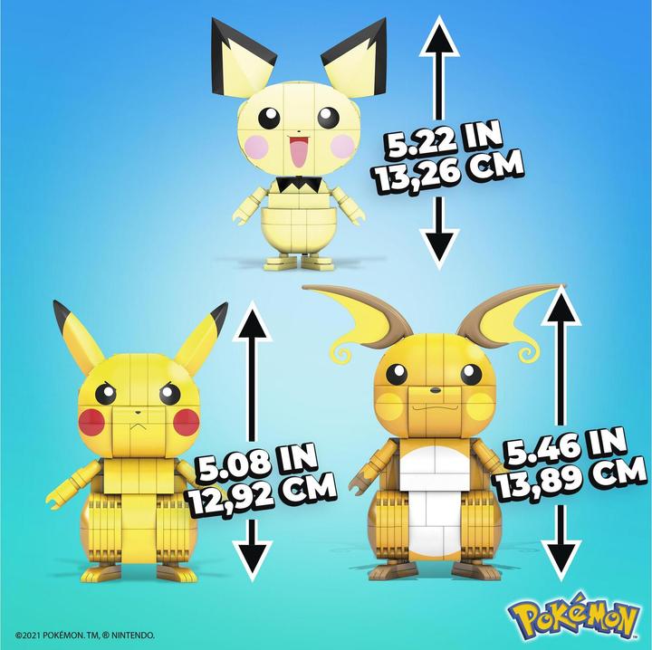 Immagine prodotto Mega Construx Pokémon Trio Evoluzioni di Pikachu