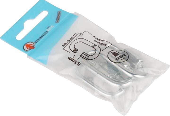 Immagine prodotto Mamutec Catena zincata con maglia a vite 4 mm 4 pezzi.