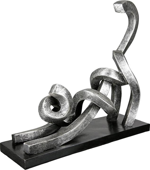 Actual product image Gilde Stetching, cat, silver H: 29 cm