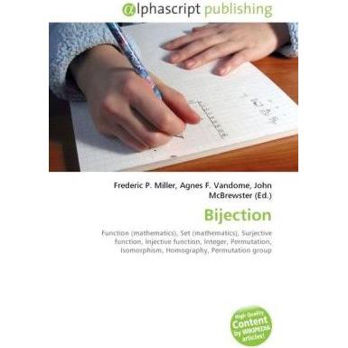 Bijection, Schulbücher von Frederic P. Miller, John McBrewster, Agnes F. Vandome