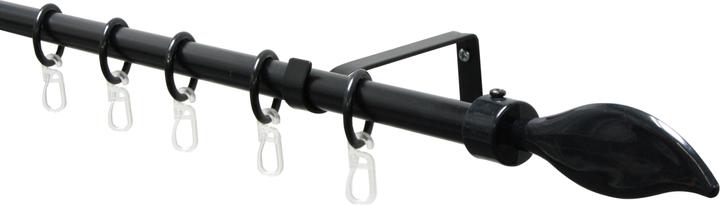 Gardinia Gardinenstangen Set Flame 1-Lauf Ø 16/13 mm 130 - 240