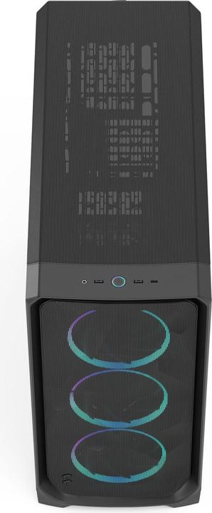 Actual product image Fractal Case Meshify 3 XL Black RGB TG Light Tint (ITX, SSI CEB, ATX, E-ATX, SSI EEB, mATX)