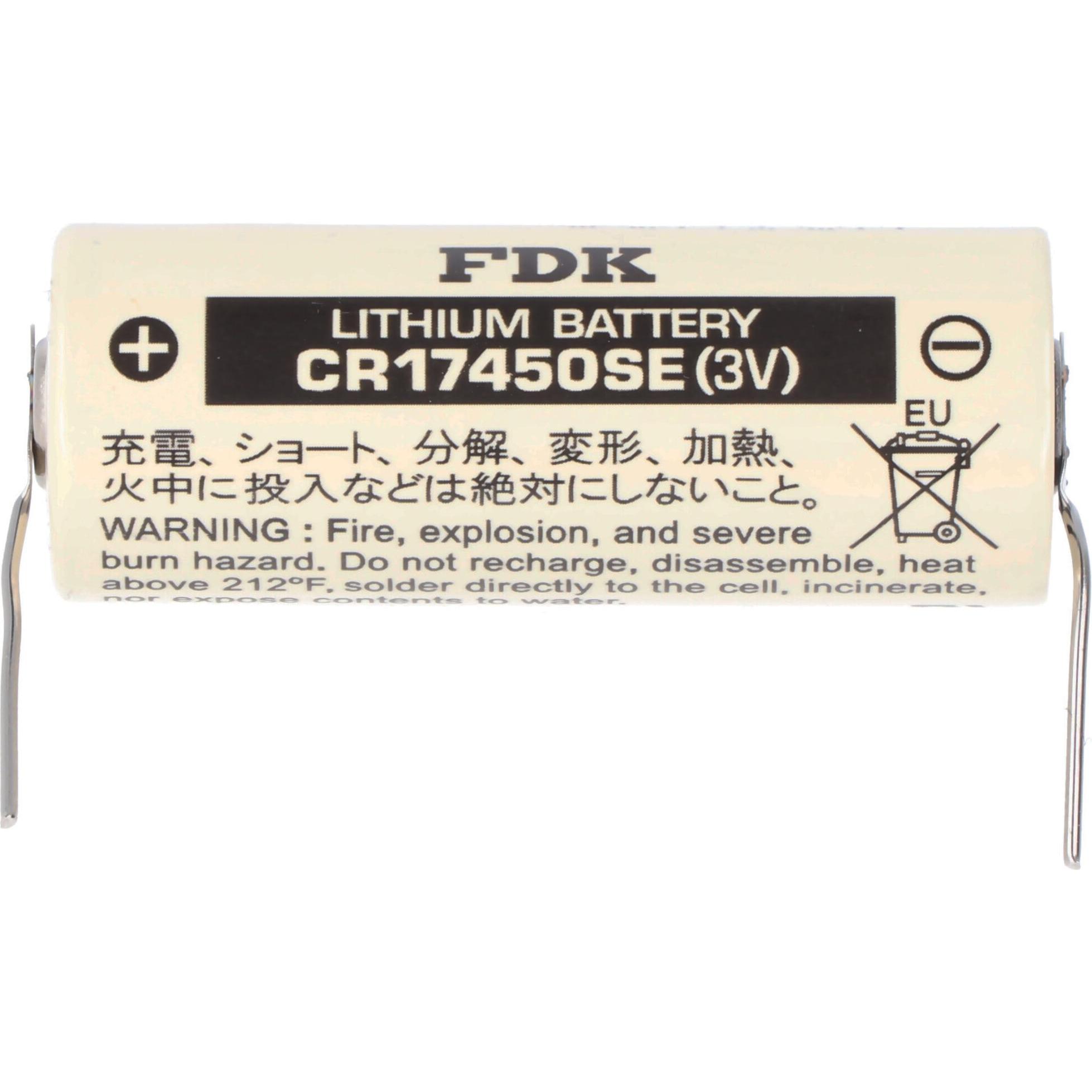 Thumbnail - FDK Batterie CR17450SE Size A, mit Lötpadel (1 Stk., A, 2500 mAh), Batterien + Akkus