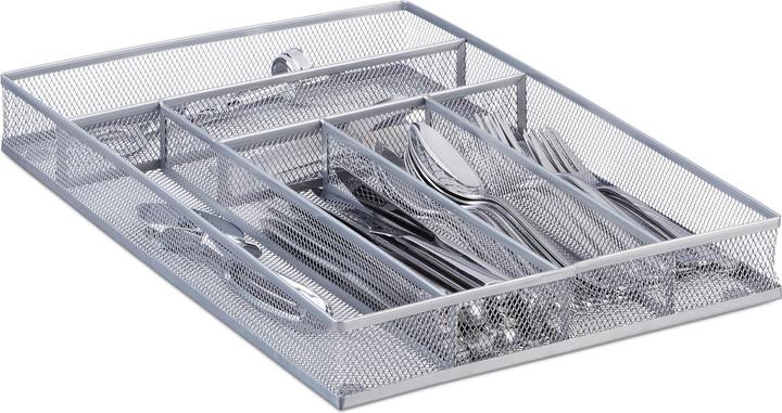 Actual product image Relaxdays Mesh Cutlery Tray L