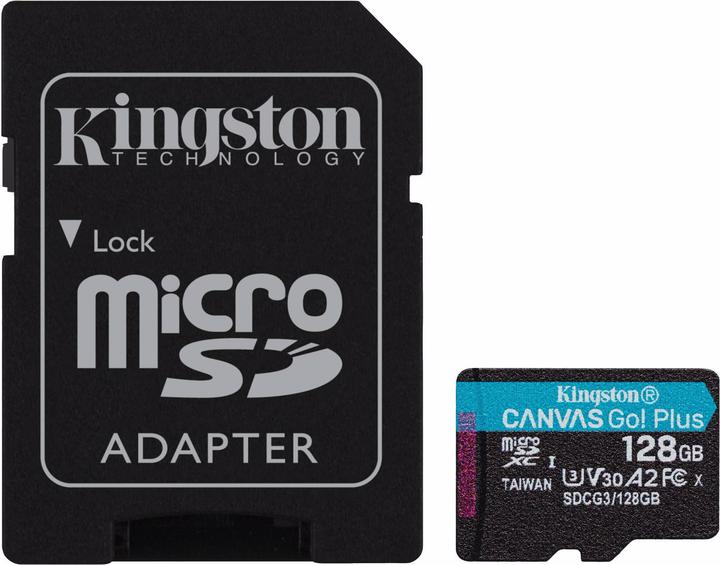 Produktbild Kingston Canvas Go! Plus microSD (128 GB, microSDXC, U3, UHS-I)