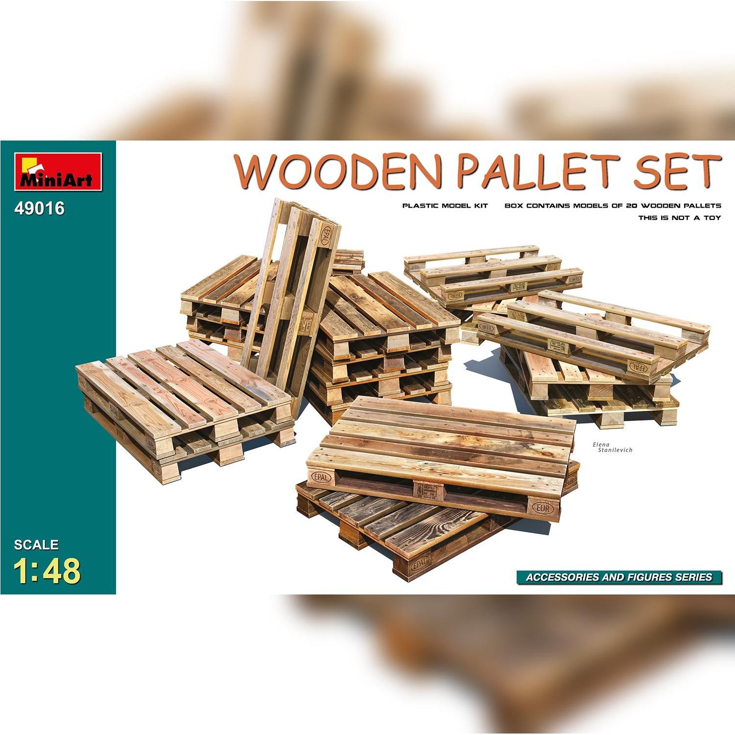 Other Miniart 1:48 - Wooden Pallet Set