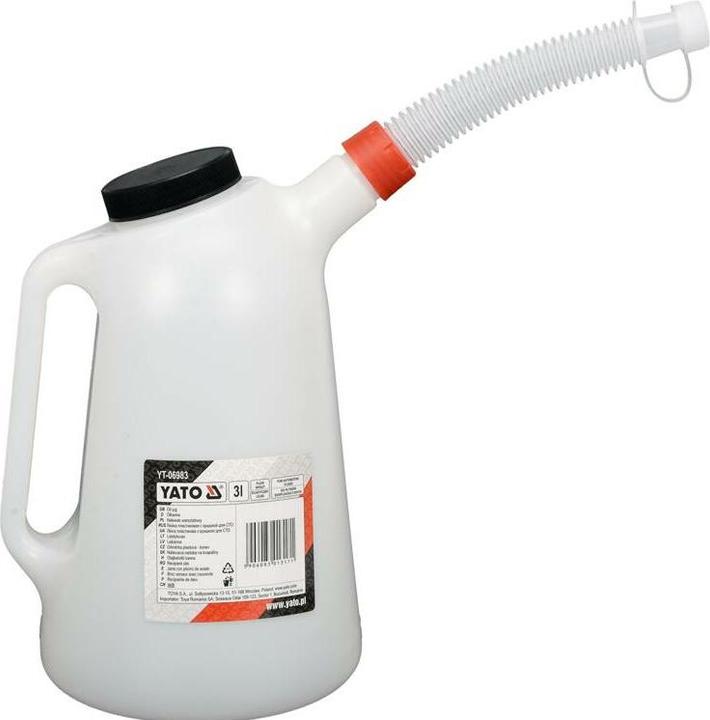 Yato Ölkanne mit flexiblem Ausgussrohr (3 Liter) (Flüssigkeitsbeutel)