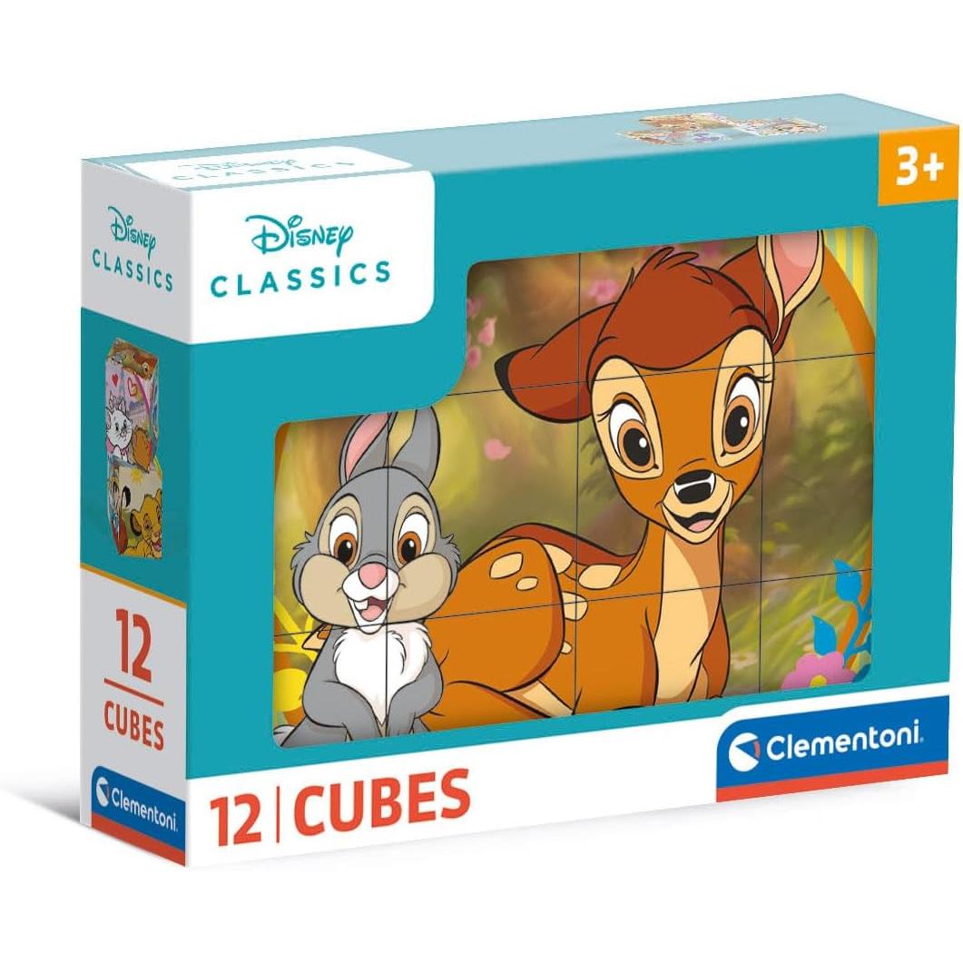 Clementoni Disney Classic Würfel Puzzle Teilen (12 Teile)