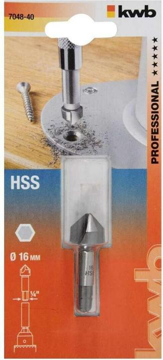 Actual product image kwb Hss countersink 1/4"/ 16 Mm (16 mm)