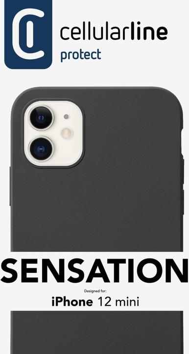 Image du produit Cellularline Sensation - Coque - Apple - iPhone 12 mini - 5,4 pouces (13,7 cm) - noir (Apple iPhone 12 mini)