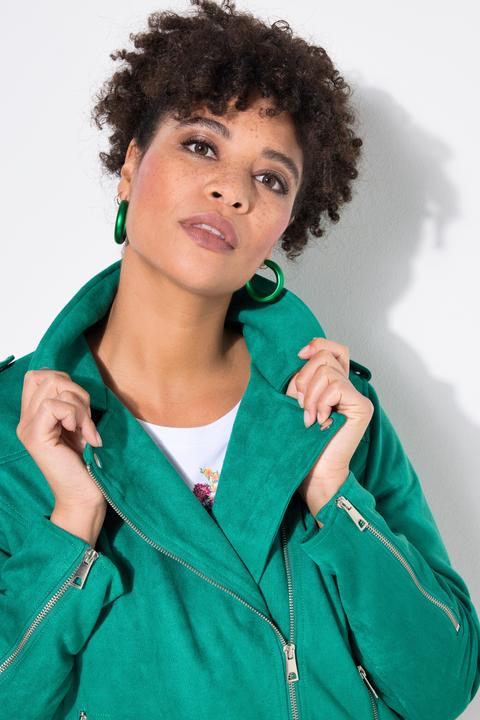 Produktbild Miamoda Bikerjacke, Veloursleder-Optik, Revrskragen (44)