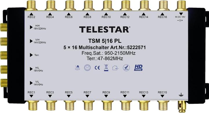 Image du produit Telestar TSM 5/16 PL (Multi commutateur)