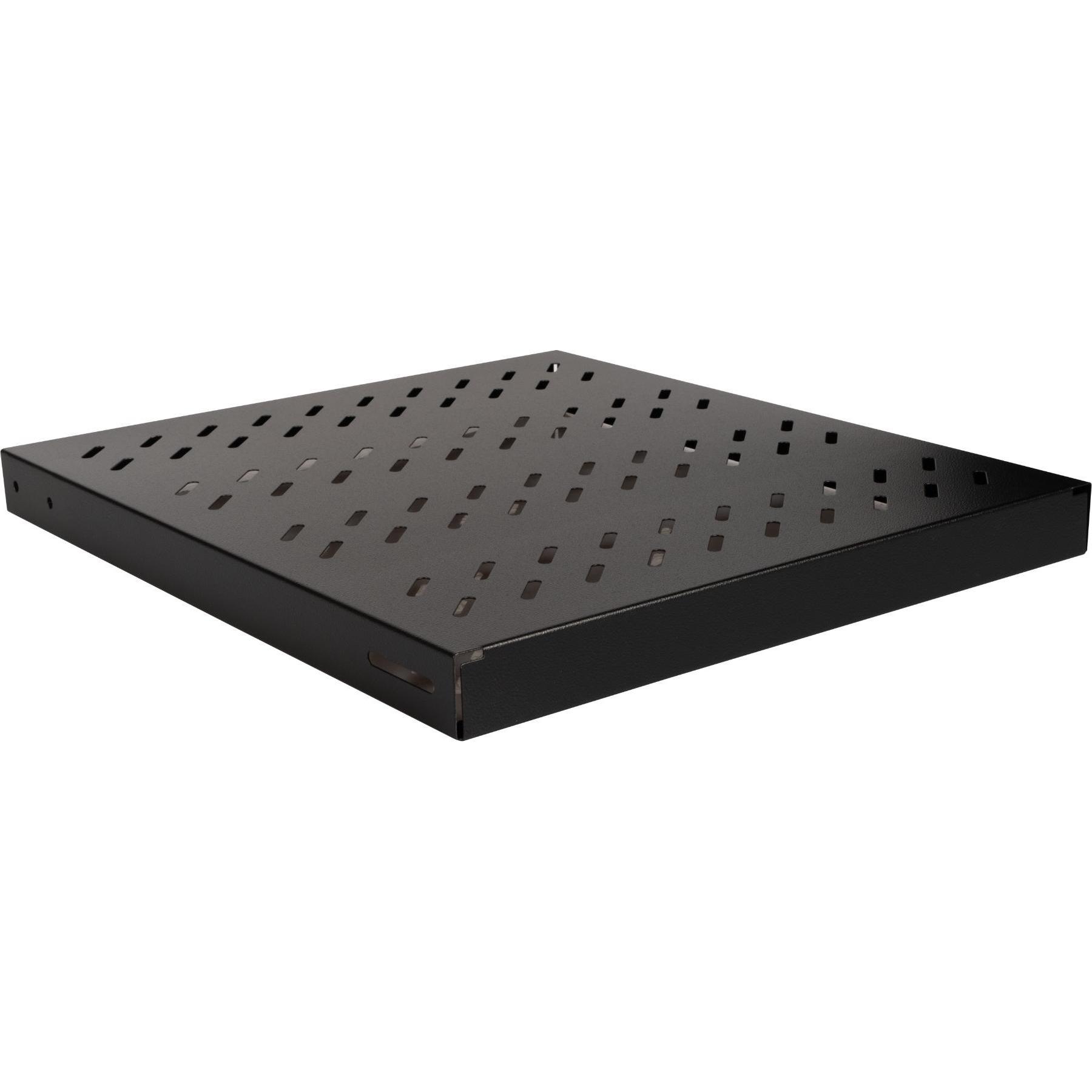 equip Scaffale variabile per alloggiamenti server, 1U nero, Accessori per armadio rack, Nero