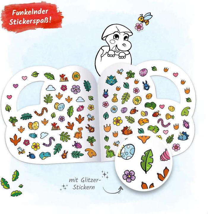 Image du produit Livre de coloriage Stickers Dino à colorier