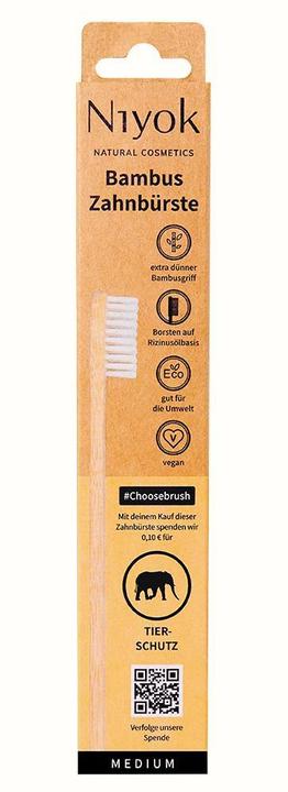Produktbild Niyok Handzahnbürste Tierschutz 1 Stück (Weich, 1 x)
