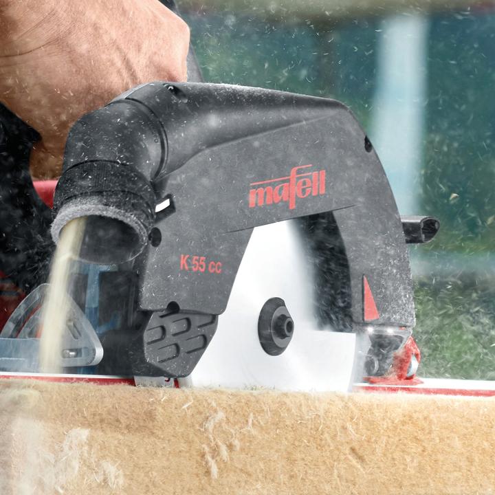 Actual product image Mafell Hand-held circular saw K55cc cutting depth 0-58mm, in T-MAX
