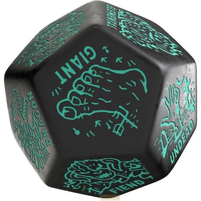 Q Workshop Viridian Würfel Jumbo Würfel Monster Generator Die D12 Schwarz