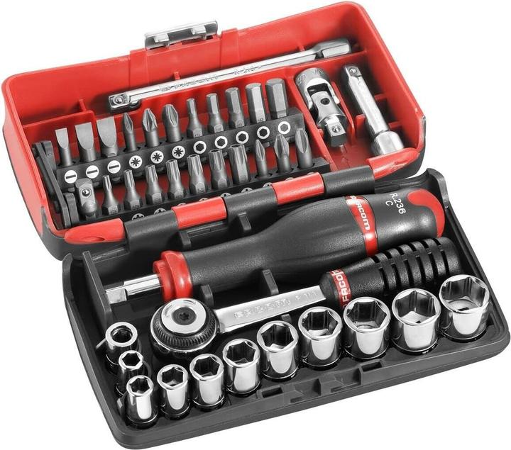 Actual product image Facom R2NANO socket set 38 pcs 1/4" ( 834486 ) + case (10 mm)