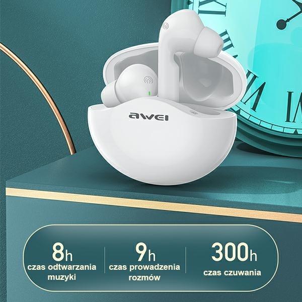Produktbild Awei Bluetooth 5.3 Kopfhörer mit Ladeetui (Keine Geräuschunterdrückung, 30 h, Kabellos)