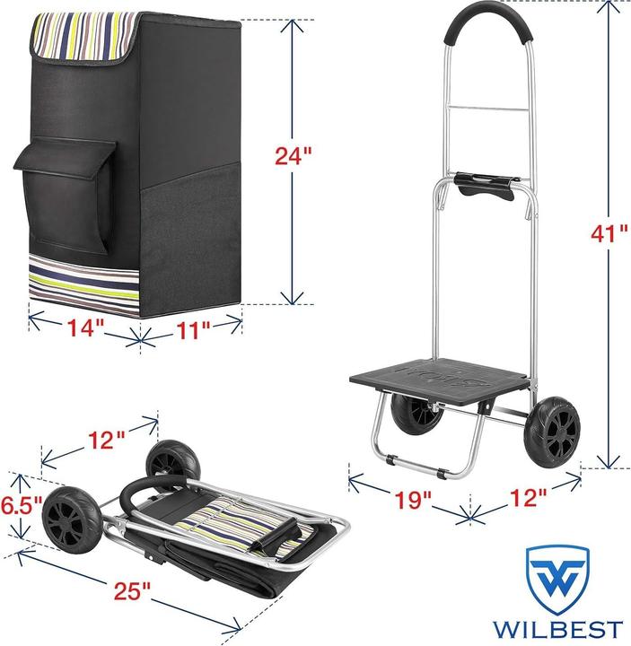 Produktbild Wilbest Klappbarer Einkaufstrolley