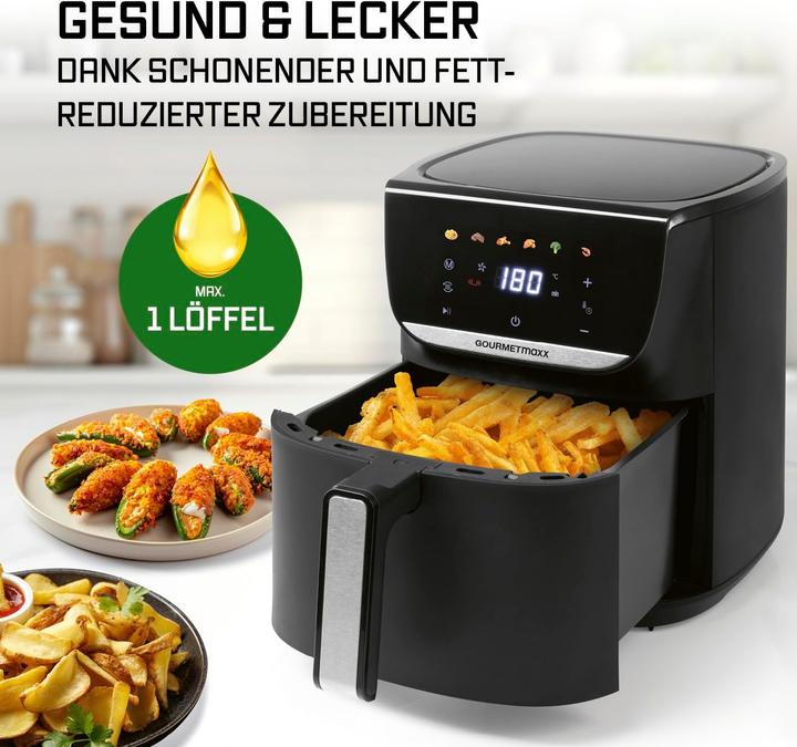 Actual product image Gourmetmaxx AirGenius M Heissluftfritteuse mit Touchscreen