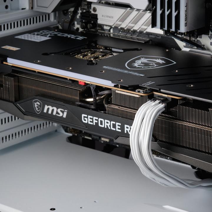 Image du produit Phanteks Adaptateur 2x 8 broches PCIe vers 12VHPWR PCIe 5.0 - blanc (75 cm, 8 broches EPS)