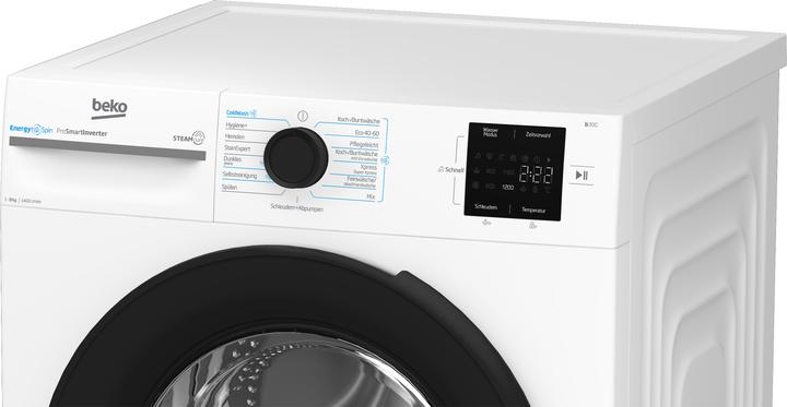 Actual product image Beko WaMa BM3WFU3841X 8kg A wh (8 kg, Left)