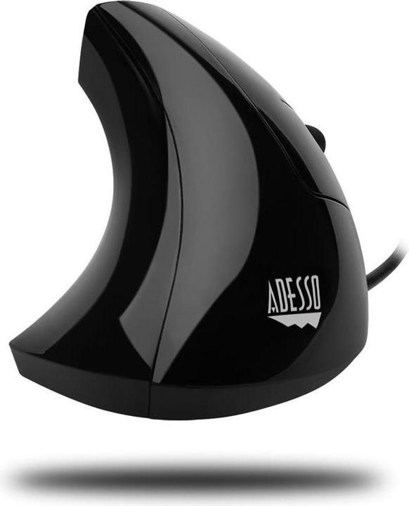 Adesso iMouse E1, Rechtshandig, Optisch, USB Type-A, 1600 DPI, Zwart (Cable)