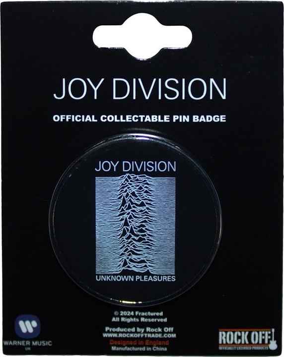 Produktbild Joy Division Abzeichen Unknown Pleasures ZinkLegierung Emaille