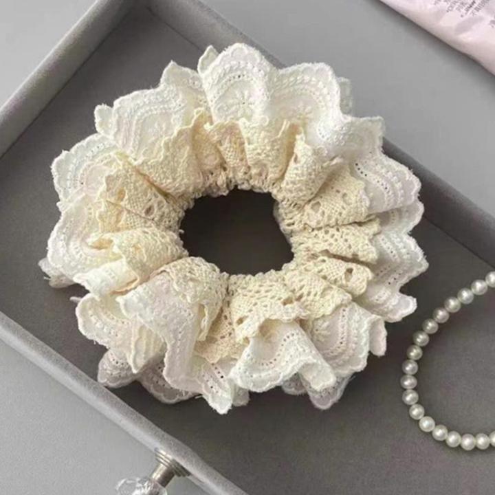 Immagine prodotto Avizar Scrunchie Bestickte Spitze Rosemarie (Elastico per capelli)
