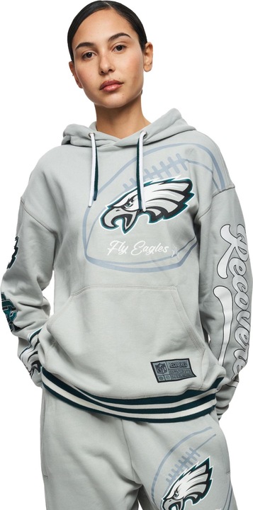 Produktbild Recovered Re:covered Fleece Hoody - PATCHES Philadelphia Eagles - XXL (XXL)