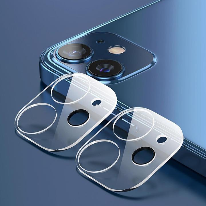 Actual product image Cadorabo Camera lenses protection (1 pcs., Apple iPhone 12 mini)
