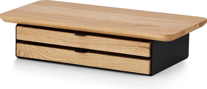 Actual product image Oakywood Desk Shelf Mini | Space-Saving Monitor Stand with Drawer