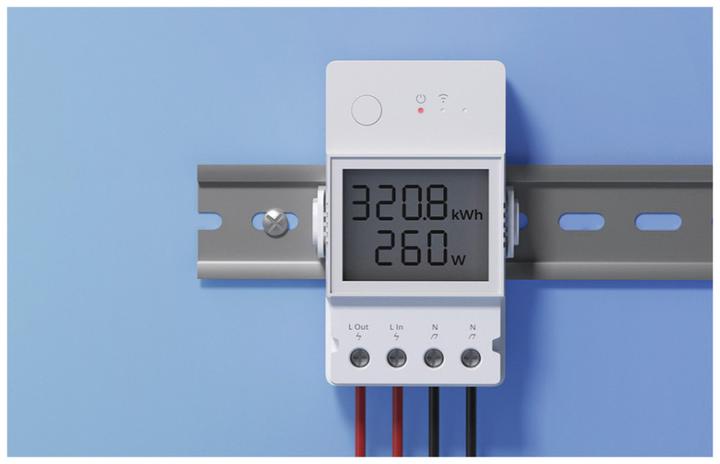 Actual product image Sonoff Wi-Fi Smart Power Meter Switch POWR320D (Heating actuator)