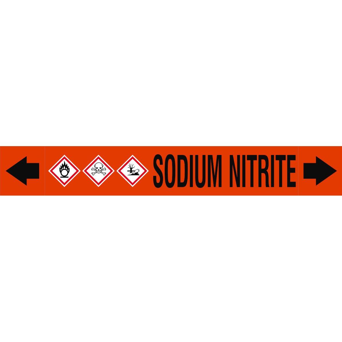 Brady ASME - Rohrmarkierer - Sodium Nitrite (313313)