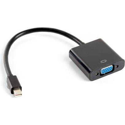 Lanberg AD-0006-BK adapter mini (Mini DP, 20 cm), Data + Video Adapter, Schwarz