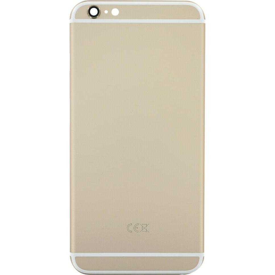 Thumbnail - OEM Ersatz iPhone 6 Plus Rückseite Gold, ohne Logo (Apple iPhone 6 Plus), Mobilgerät Ersatzteile, Gold