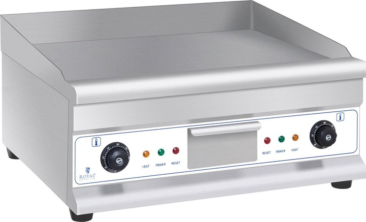 Produktbild Royal Catering Doppel Elektro Grillplatte Bräter Doppelgrill Kontaktgrill 3.200 W 60 cm lang