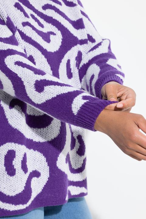 Produktbild Angel of Style Pullover, Straight Fit, Smiley-Muster (54)