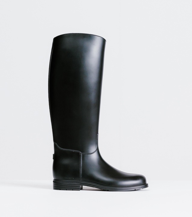 Fouganza Reitstiefel Synthetik Damen/Herren - 100 schwarz