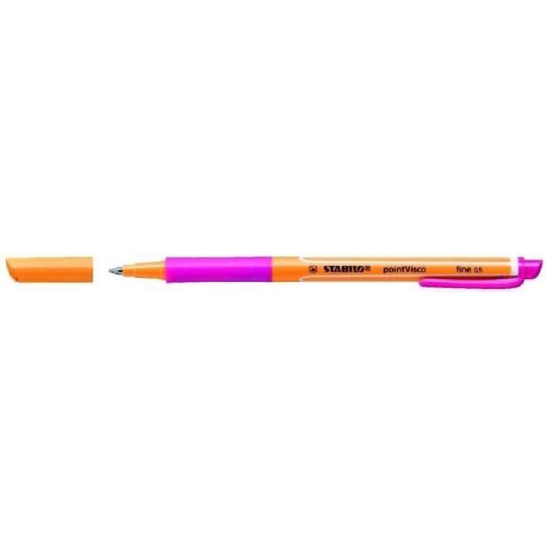 10x STABILO, Schreibstifte, pointVisco Tintenroller (Pink, 1 x)