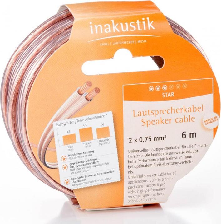 Inakustik Ster (10 m, 1.50 mm²)